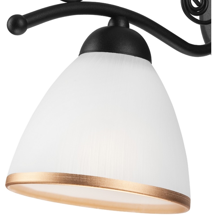 Vägglampa RETRO II 1xE27/60W/230V svart matt