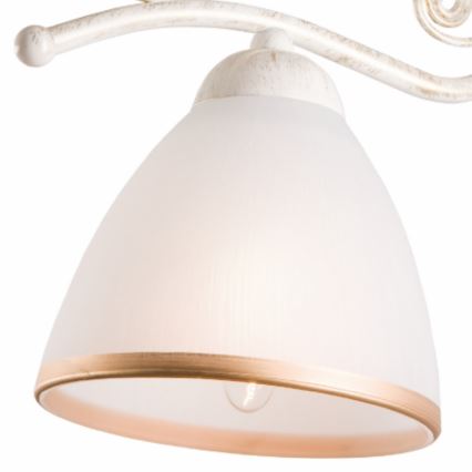 Vägglampa RETRO II 1xE27/60W/230V vit patina