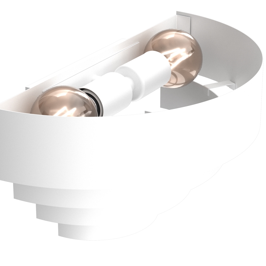 Vägglampa RINGS 2xE27/15W/230V vit