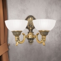 Vägglampa ROCCA 2xE27/60W/230V brons/vit