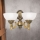 Vägglampa ROCCA 2xE27/60W/230V brons/vit