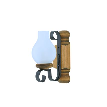 Vägglampa RUSTIC 1xE14/40W/230V bok