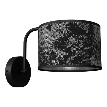 Vägglampa  SATINO 1xE27/60W/230V svart /grå