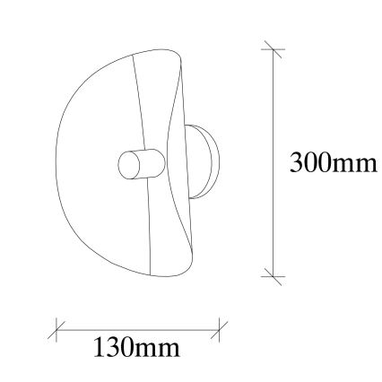 Vägglampa  SIVANI 1xE27/100W/230V