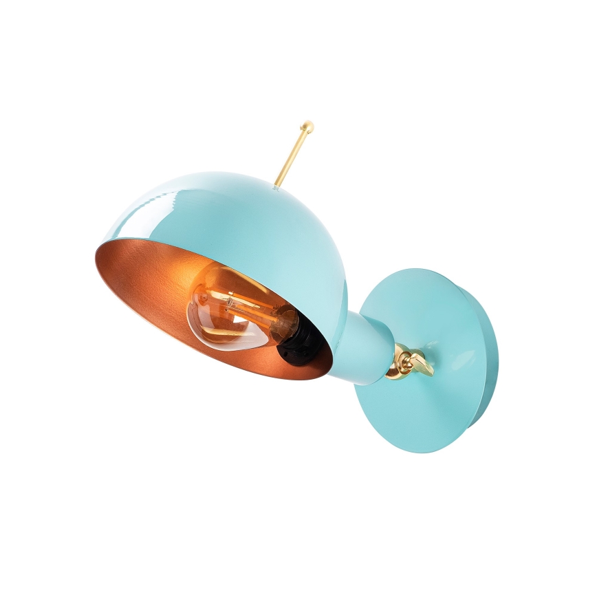 Vägglampa SIVANI 1xE27/40W/230V blå