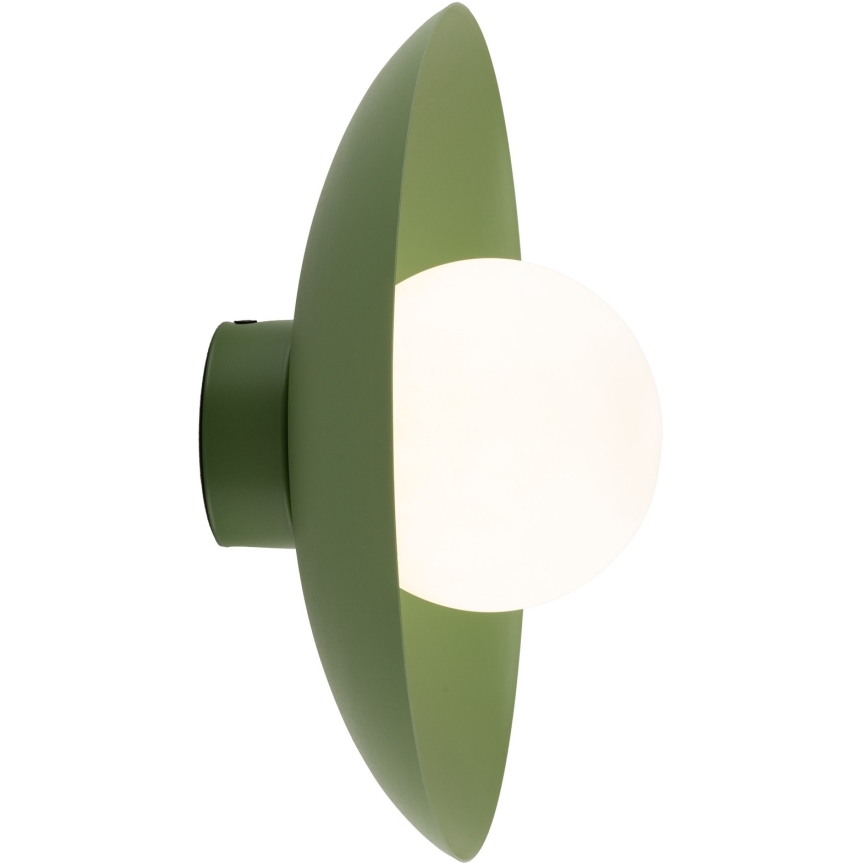Vägglampa SLATE 1xG9/8W/230V diameter 28 cm grön