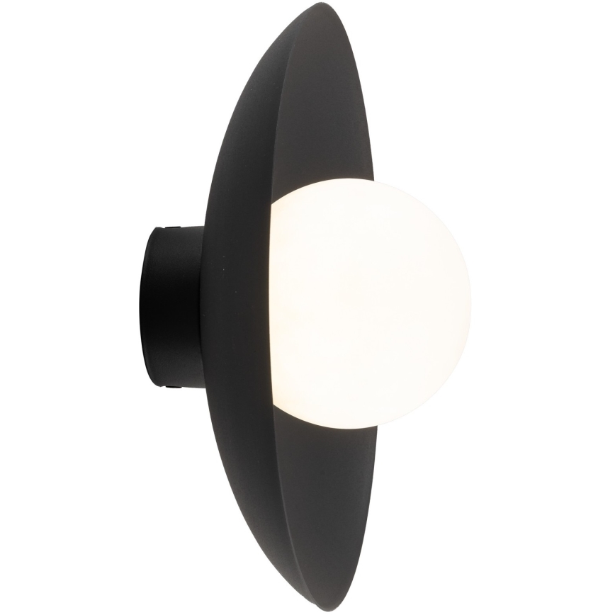 Vägglampa SLATE 1xG9/8W/230V diameter 28 cm svart