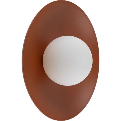 Vägglampa SLATE 1xG9/8W/230V diameter 28 cm tegelsten