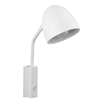 Vägglampa  SOHO 1xE27/15W/230V vit 