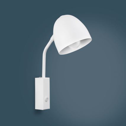 Vägglampa  SOHO 1xE27/15W/230V vit 