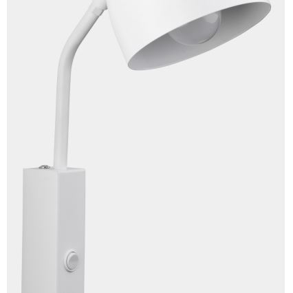 Vägglampa  SOHO 1xE27/15W/230V vit 