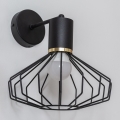 Vägglampa SOLANO 1xE27/15W/230V svart/guld