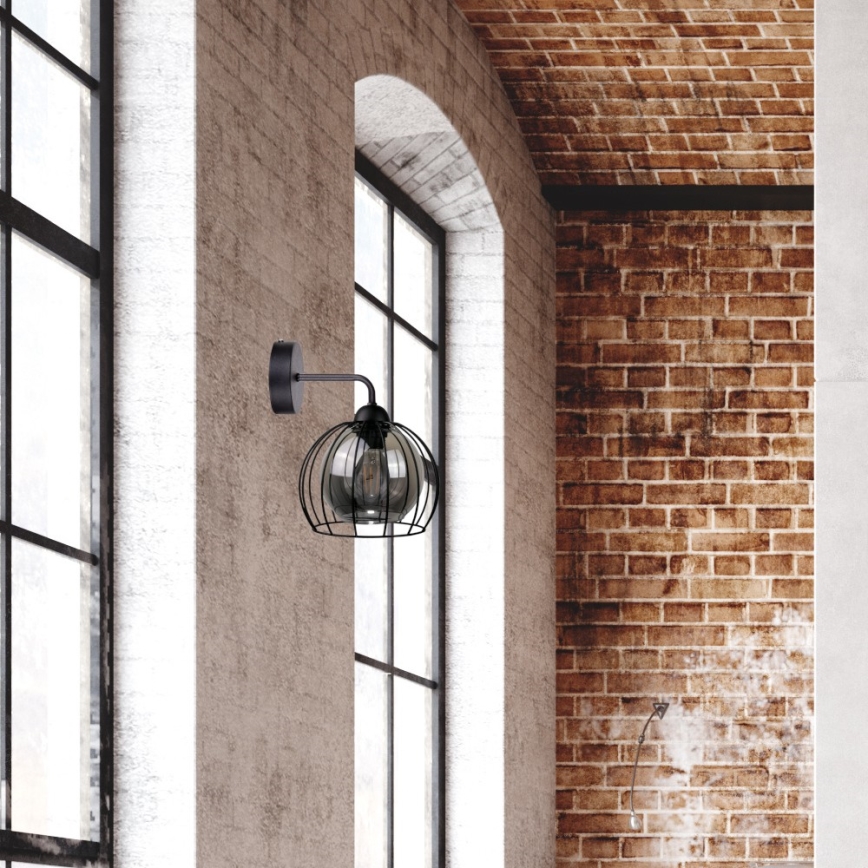 Vägglampa SOLO BLACK 1xE27/60W/230V