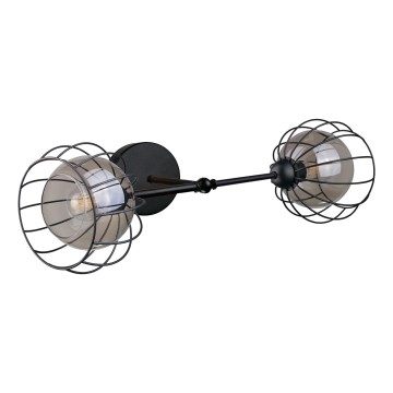 Vägglampa SOLO BLACK 2xE27/60W/230V