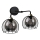 Vägglampa SOLO BLACK 2xE27/60W/230V svart/gyllene