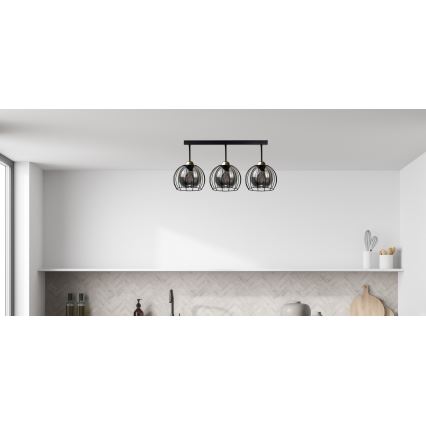 Vägglampa SOLO BLACK 2xE27/60W/230V svart/gyllene
