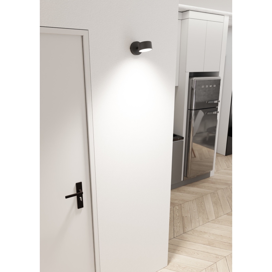 Vägglampa SORA 1xGX53/12W/230V svart