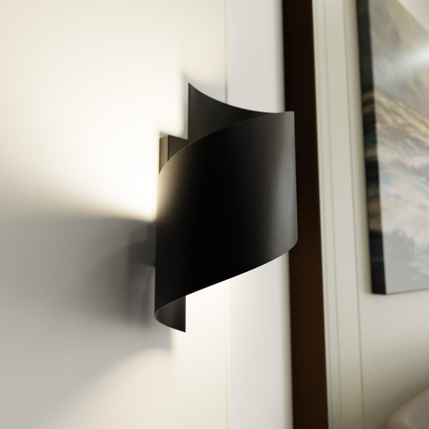 Vägglampa SPINER 1xG9/8W/230V svart