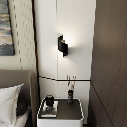 Vägglampa SPINER 1xG9/8W/230V svart
