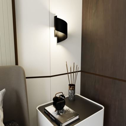 Vägglampa SPINER 1xG9/8W/230V svart