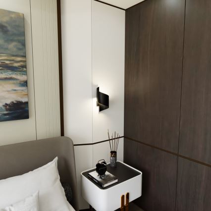 Vägglampa SPINER 1xG9/8W/230V svart