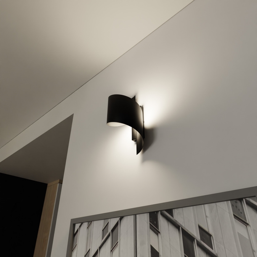 Vägglampa SPINER 1xG9/8W/230V svart