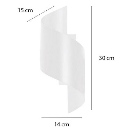 Vägglampa SPINER 1xG9/8W/230V vit