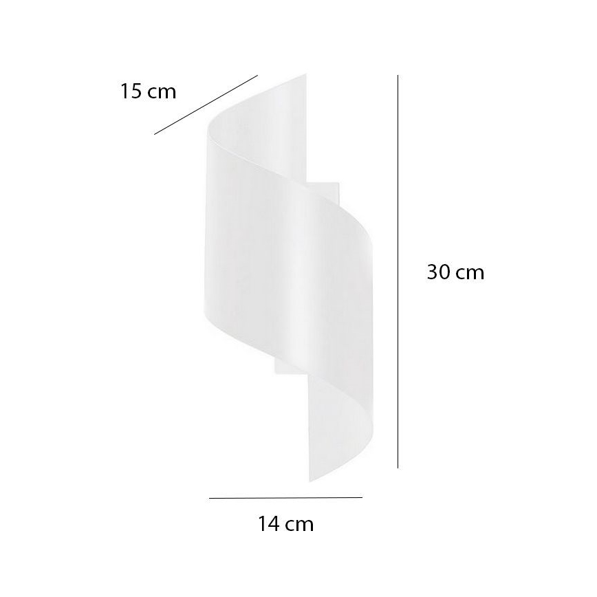 Vägglampa SPINER 1xG9/8W/230V vit