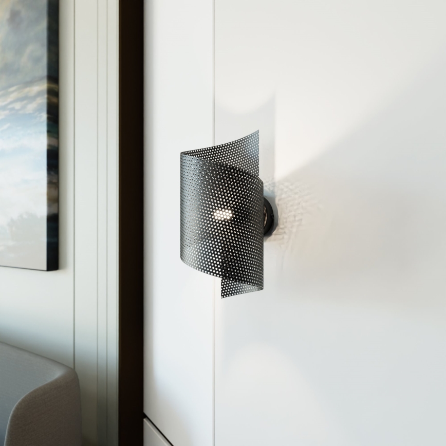 Vägglampa SPIRAL 1xG9/8W/230V svart