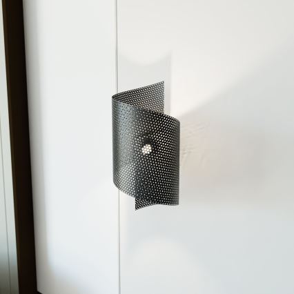 Vägglampa SPIRAL 1xG9/8W/230V svart