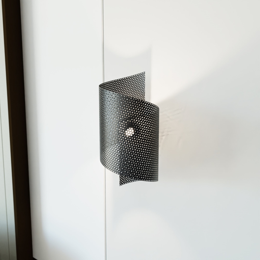 Vägglampa SPIRAL 1xG9/8W/230V svart