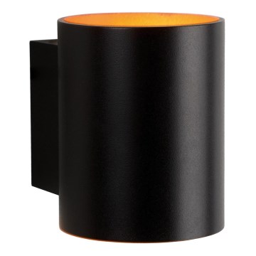 Vägglampa SQUALLA TUBA 1xG9/50W/230V svart/gyllene