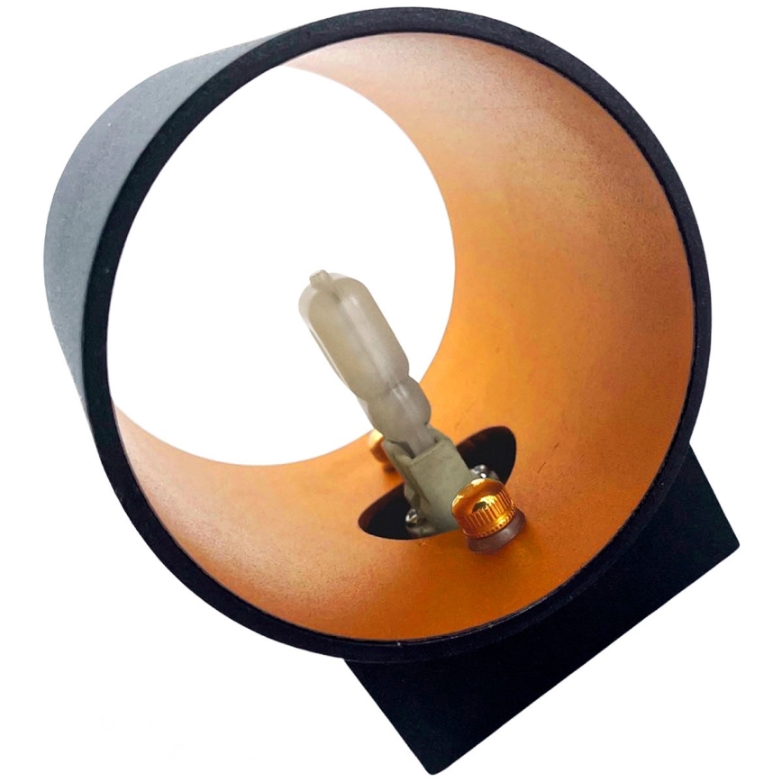 Vägglampa SQUALLA TUBA 1xG9/50W/230V svart/gyllene