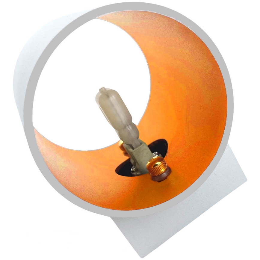 Vägglampa SQUALLA TUBA 1xG9/50W/230V vit/gyllene