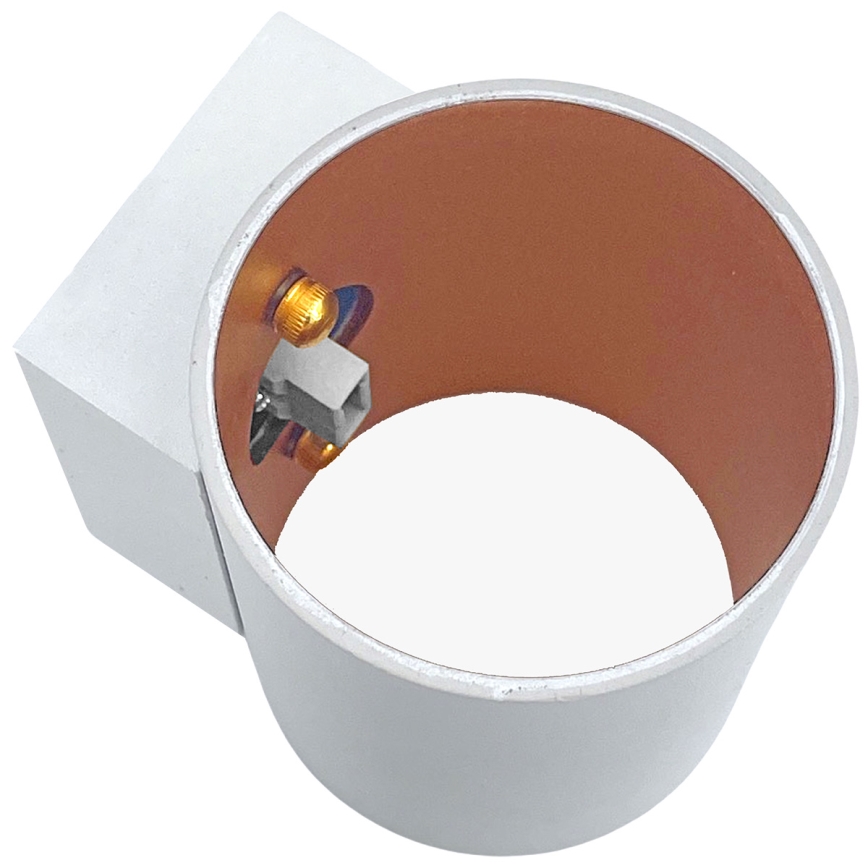 Vägglampa SQUALLA TUBA 1xG9/50W/230V vit/gyllene