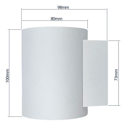 Vägglampa SQUALLA TUBA 1xG9/50W/230V vit/gyllene