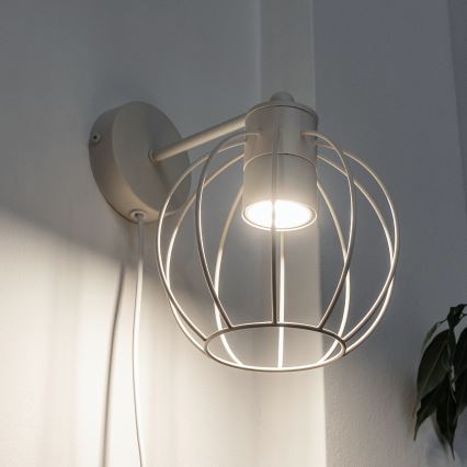 Vägglampa STARLIGHT 1xGU10/10W/230V krämvit