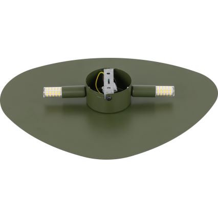 Vägglampa STONE 2xG9/8W/230V 30x39 cm grön