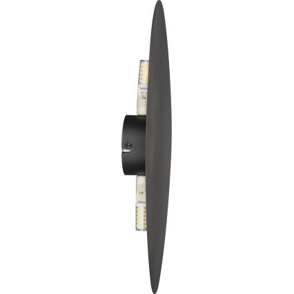 Vägglampa STONE 2xG9/8W/230V 30x39 cm svart