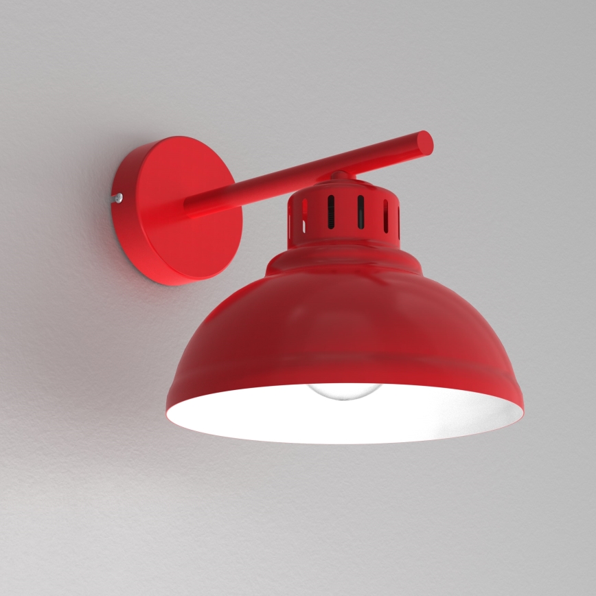 Vägglampa SVEN 1xE27/15W/230V röd