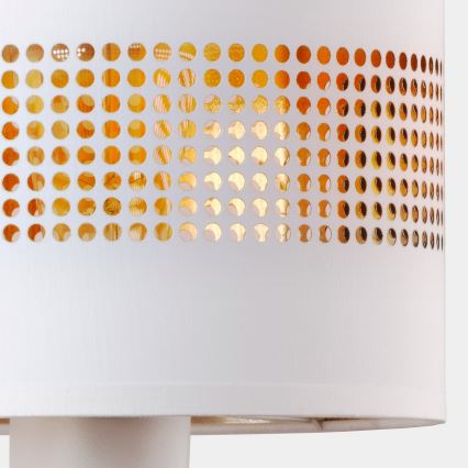 Vägglampa  TAGO 1xE27/15W/230V vit /gyllene 