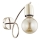 Vägglampa TANGO 1xE27/15W/230V guld