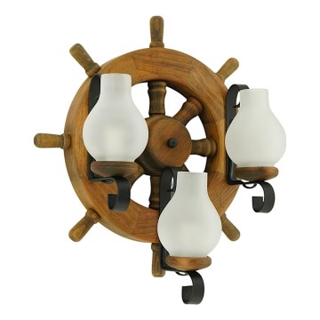 Vägglampa TIMONA 3xE14/40W/230V bok