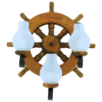 Vägglampa TIMONA 3xE14/40W/230V bok