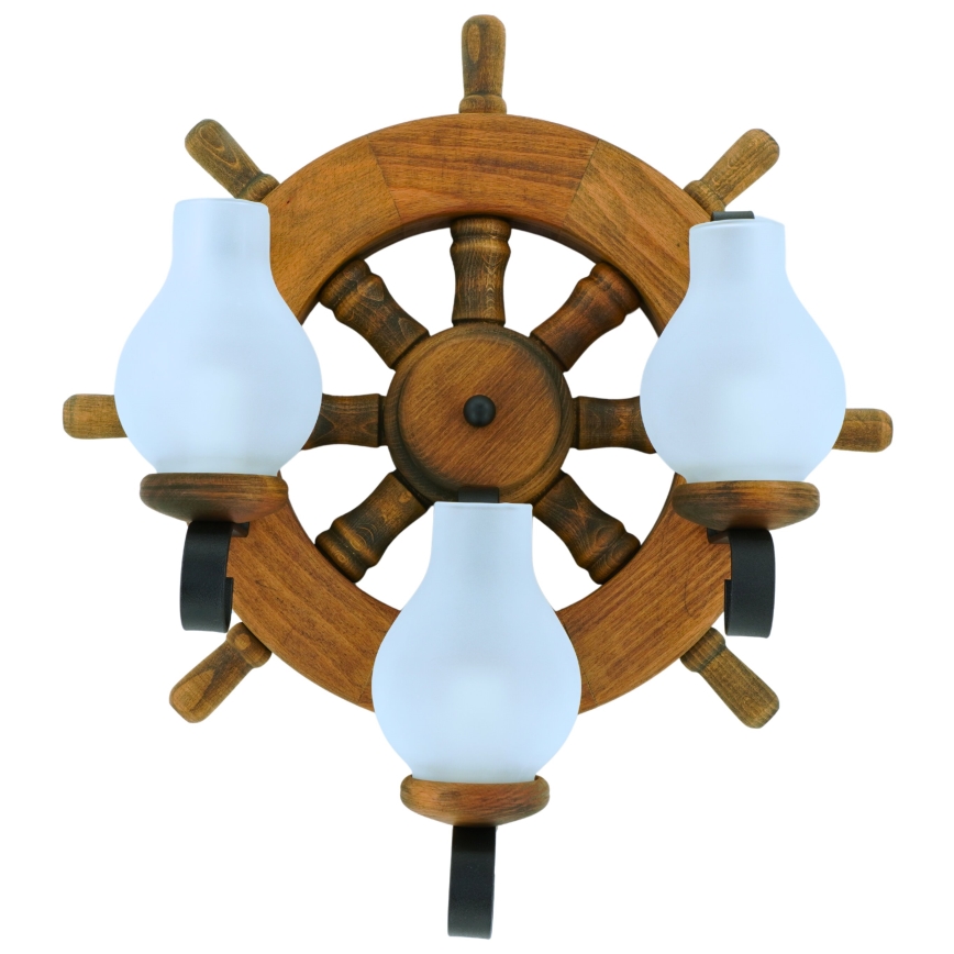 Vägglampa TIMONA 3xE14/40W/230V bok