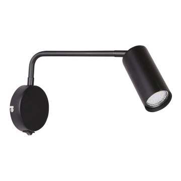 Vägglampa  TINA 1xGU10/15W/230V svart 