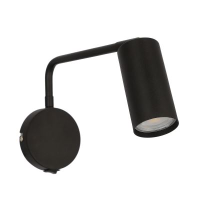 Vägglampa  TINA 1xGU10/15W/230V svart 