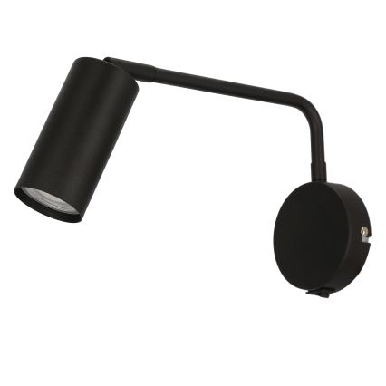 Vägglampa  TINA 1xGU10/15W/230V svart 
