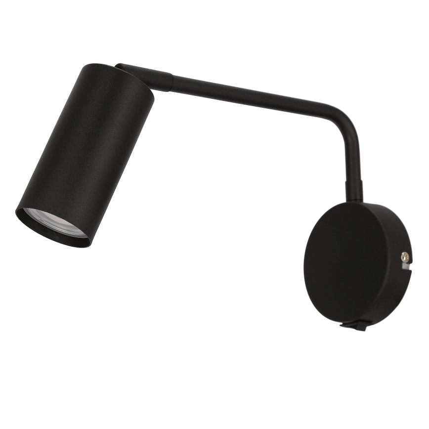 Vägglampa  TINA 1xGU10/15W/230V svart 