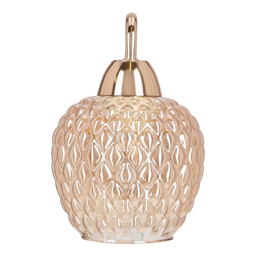 Vägglampa TOBIAS 1xE27/40W/230V Roséguld